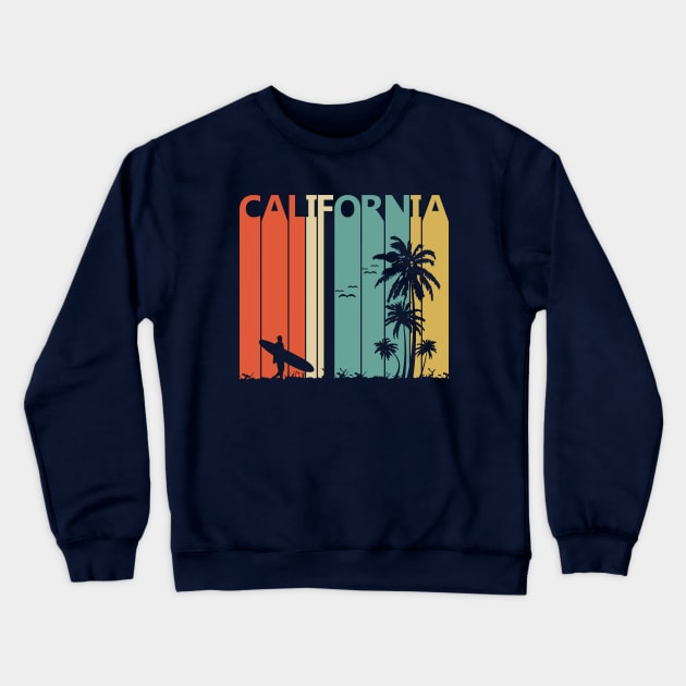 Vintage Retro 1980s California Crewneck Sweatshirt by GWENT